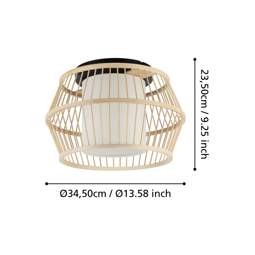 Eglo - Stropní svítidlo 1xE27/40W/230V bambus