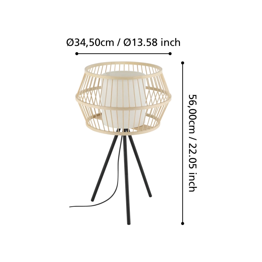 Eglo - Stolní lampa 1xE27/40W/230V bambus