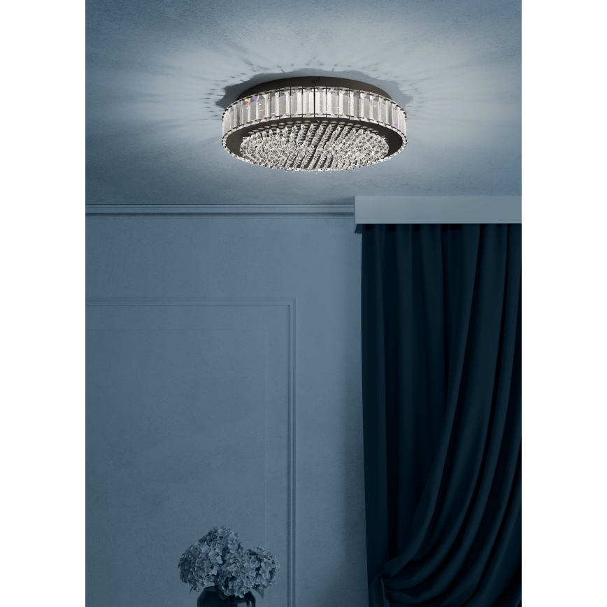 Eglo - LED Stmívatelné stropní svítidlo LED/23,5W/230V 4000K černá