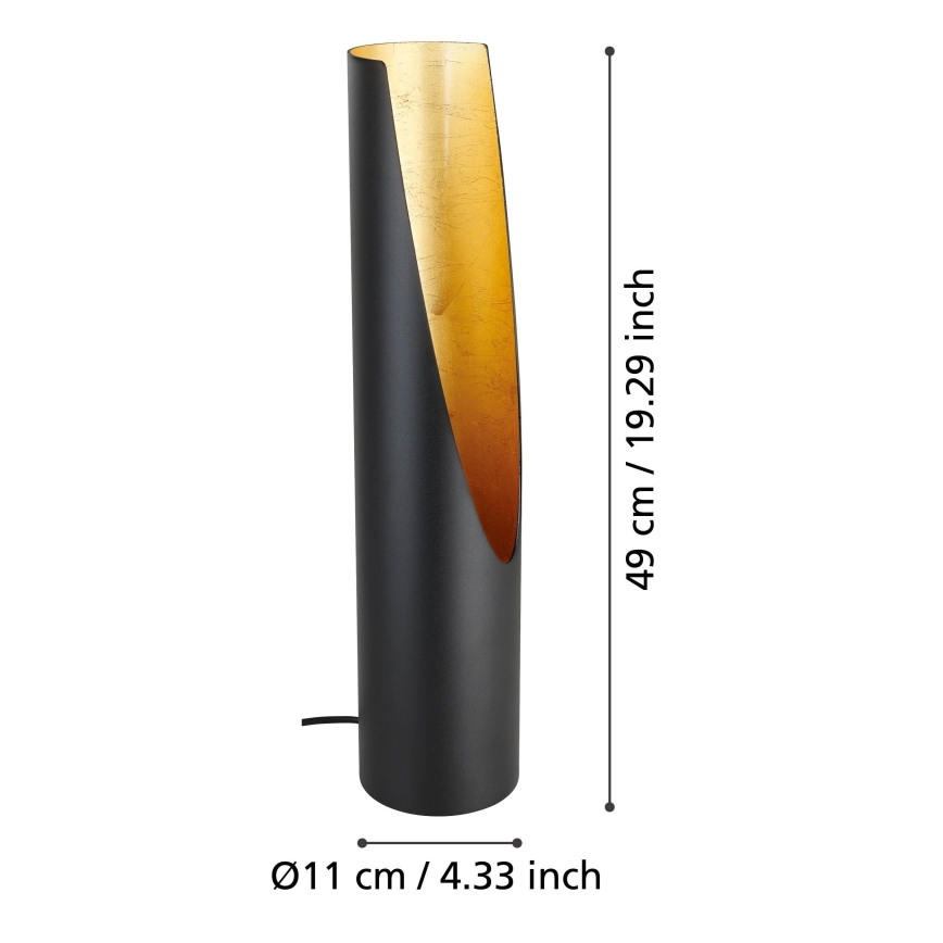 Eglo - LED Stolní lampa 1xGU10/4,7W/230V černá/zlatá