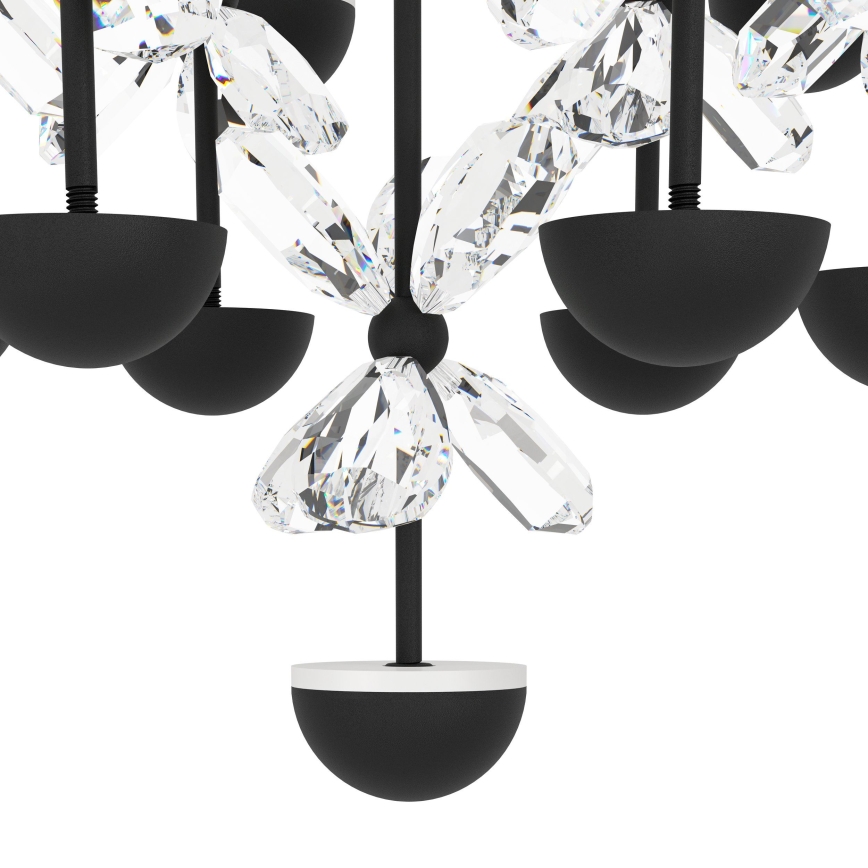 Eglo - LED Stmívatelný lustr na lanku LED/27W/230V 3000K černá