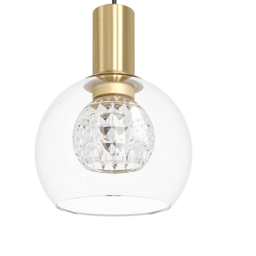 Eglo 390279 - LED Stmívatelný lustr na lanku 6xLED/5,4W/230V 3000K pr. 54 cm zlatá