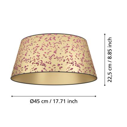 Eglo - Stropní svítidlo 1xE27/25W/230V zlatá/růžová