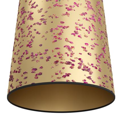Eglo - Lustr na lanku 1xE27/25W/230V zlatá/růžová