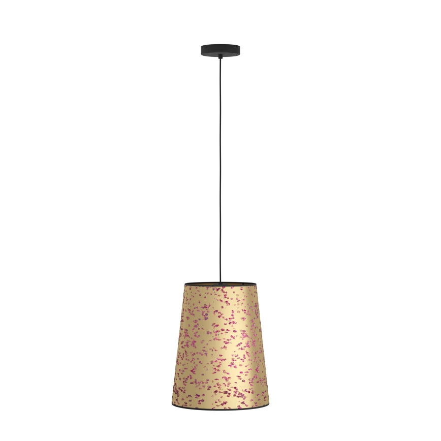 Eglo - Lustr na lanku 1xE27/25W/230V zlatá/růžová