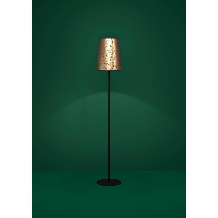 Eglo - Stojací lampa 1xE27/25W/230V zlatá/růžová