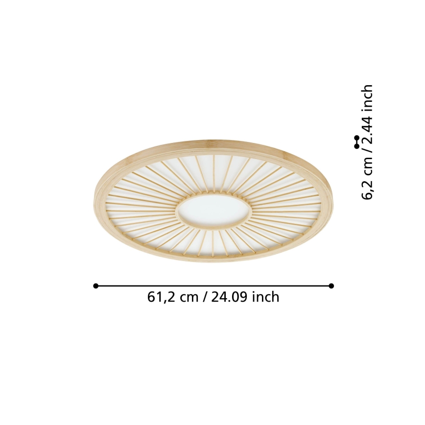 Eglo - LED Stmívatelné stropní svítidlo LED/36W/230V 4000K béžová