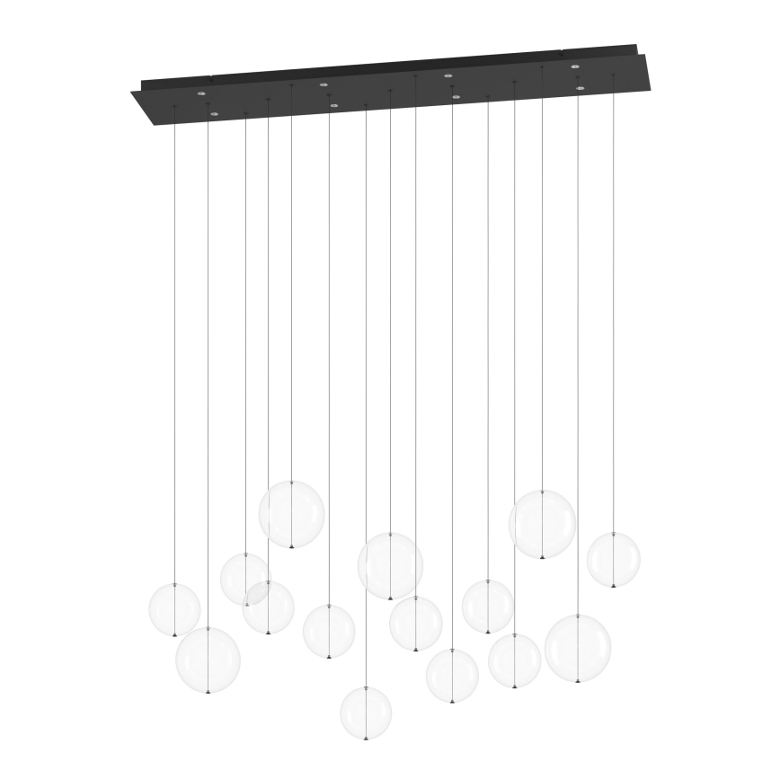 Eglo - LED Stmívatelný lustr na lanku 8xLED/4,2W/230V 3000K čirá