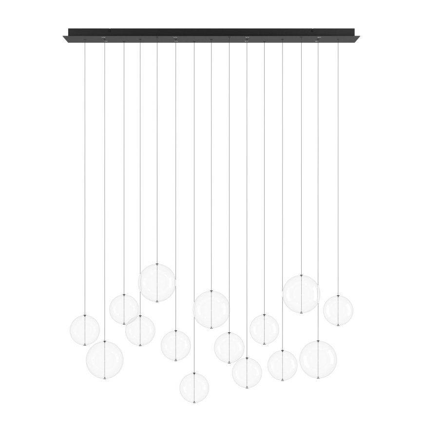 Eglo - LED Stmívatelný lustr na lanku 8xLED/4,2W/230V 3000K čirá
