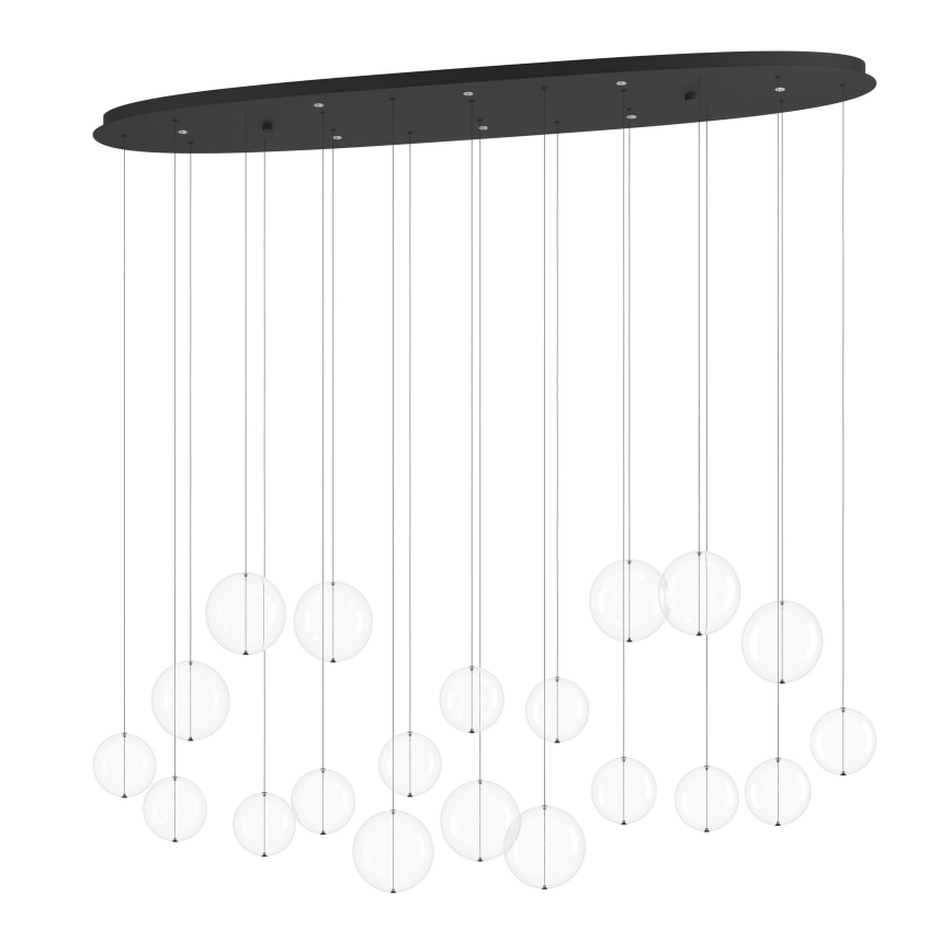 Eglo - LED Stmívatelný lustr na lanku 8xLED/4,2W/230V 3000K čirá
