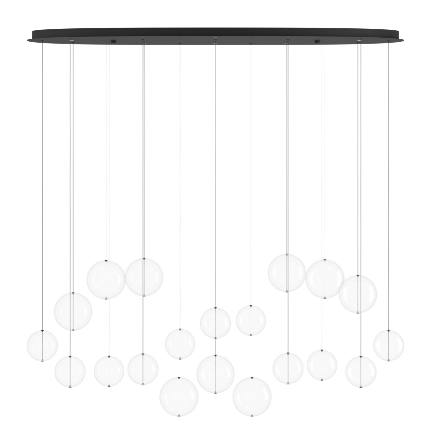 Eglo - LED Stmívatelný lustr na lanku 8xLED/4,2W/230V 3000K čirá