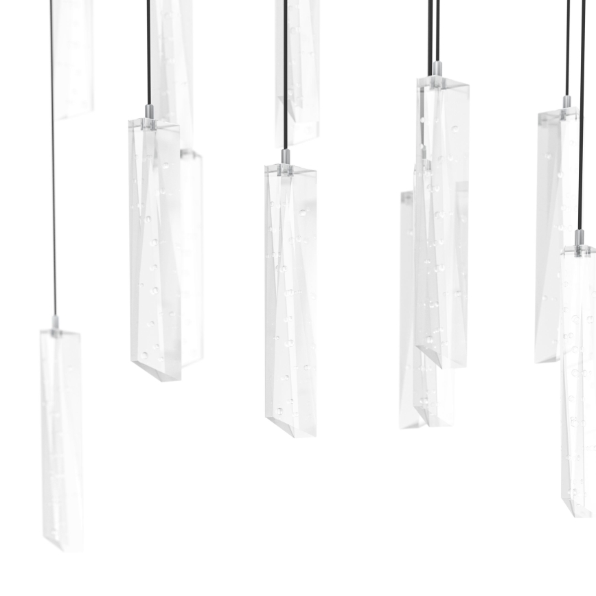 Eglo - LED Stmívatelný lustr na lanku 8xLED/4,2W/230V 3000K čirá