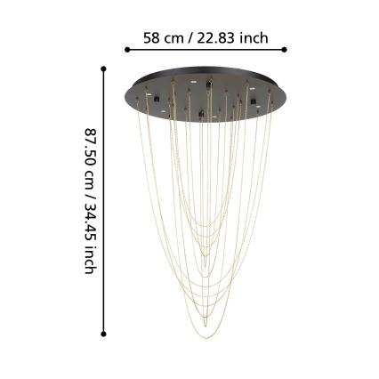 Eglo - LED Stmívatelné stropní svítidlo 6xLED/4,2W/230V 3000K
