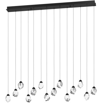Eglo 390358 - LED Stmívatelný lustr na lanku SINDICAT 14xLED/3W/230V černá/čirá