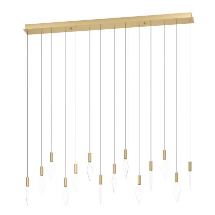 Eglo - LED Stmívatelný lustr na lanku 14xLED/3,3W/230V 3000K zlatá