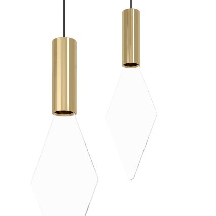 Eglo - LED Stmívatelný lustr na lanku 14xLED/3,3W/230V 3000K zlatá