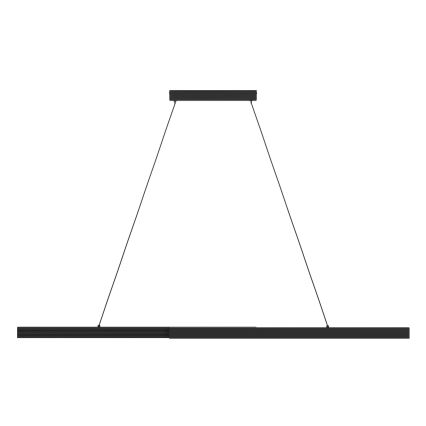 Eglo - LED Stmívatelný lustr na lanku LED/20W/230V 3000K černá