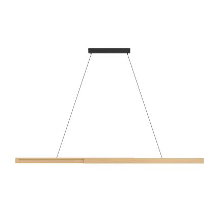Eglo - LED Stmívatelný lustr na lanku LED/21W/230V 3000K hnědá