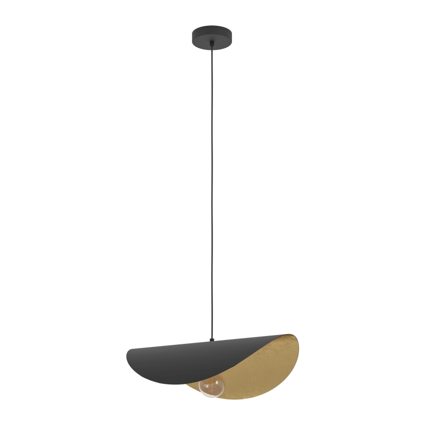 Eglo - Lustr na lanku 1xE27/40W/230V 53 cm černá/zlatá