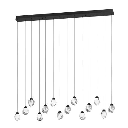 Eglo - LED Stmívatelný lustr na lanku 14xLED/3W/230V 3000K černá/čirá