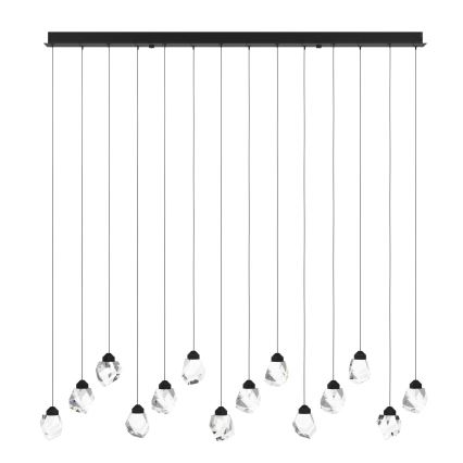 Eglo - LED Stmívatelný lustr na lanku 14xLED/3W/230V 3000K černá/čirá