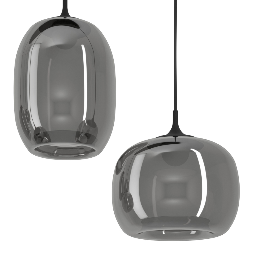 Eglo - LED Stmívatelný lustr na lanku 6xLED/3,7W/230V 2700-6500K kouřová + dálkové ovládání