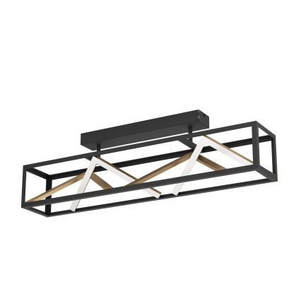 Eglo - LED Stmívatelný přisazený lustr LED/45W/230V 2700-6500K černá/zlatá + dálkové ovládání