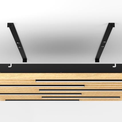 Eglo - LED Stmívatelné stropní svítidlo 6xLED/8,5W/230V 3000K 57,5x57,5 cm hnědá