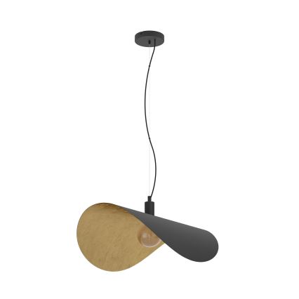 Eglo - Lustr na lanku 1xE27/40W/230V 80 cm černá/zlatá