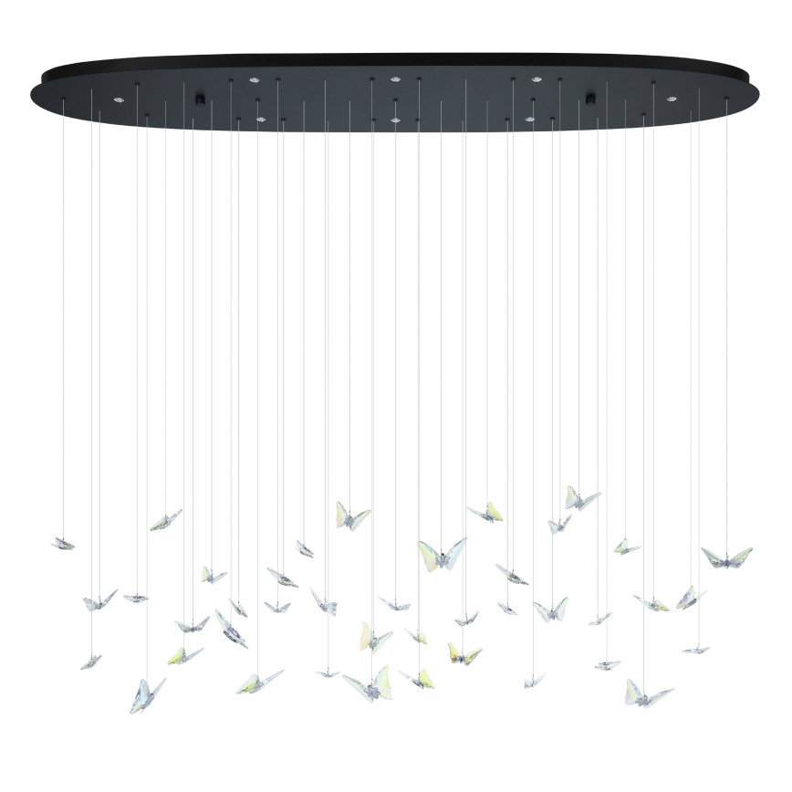 Eglo Stars of Light - LED Stmívatelný lustr na lanku 8xLED/4,2W/230V černá/čirá