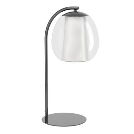 Eglo - LED Stmívatelná stolní lampa LED/5,5W/230V + LED/1,6W lesklý chrom