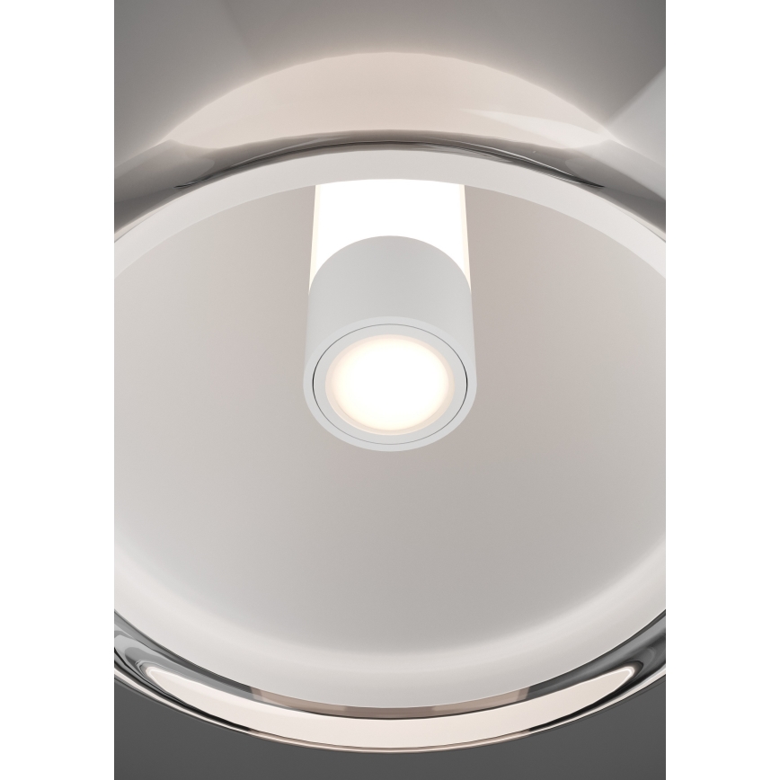 Eglo - LED Stmívatelná stolní lampa LED/5,5W/230V + LED/1,6W lesklý chrom