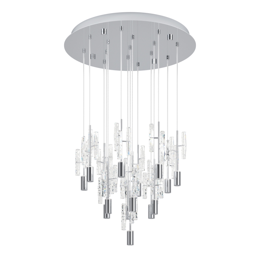 Eglo - LED Lustr na lanku 15xLED/2,6W/230V 2200/3000/4000K lesklý chrom