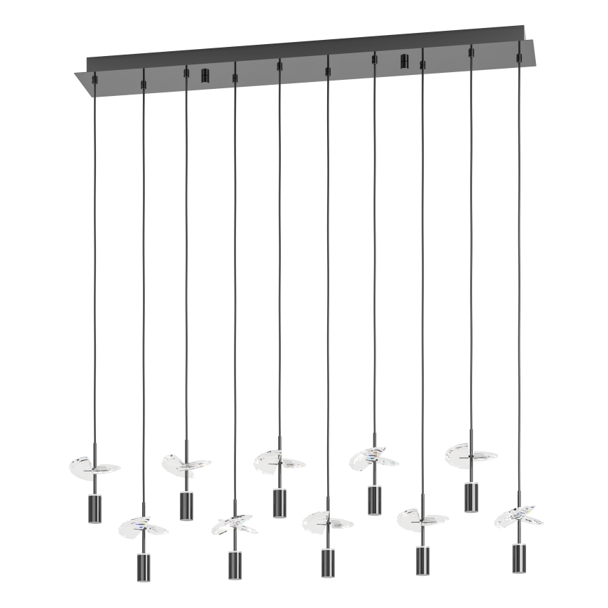 Eglo - LED Lustr na lanku 10xLED/2,6W/230V 2200/3000/4000K lesklý chrom
