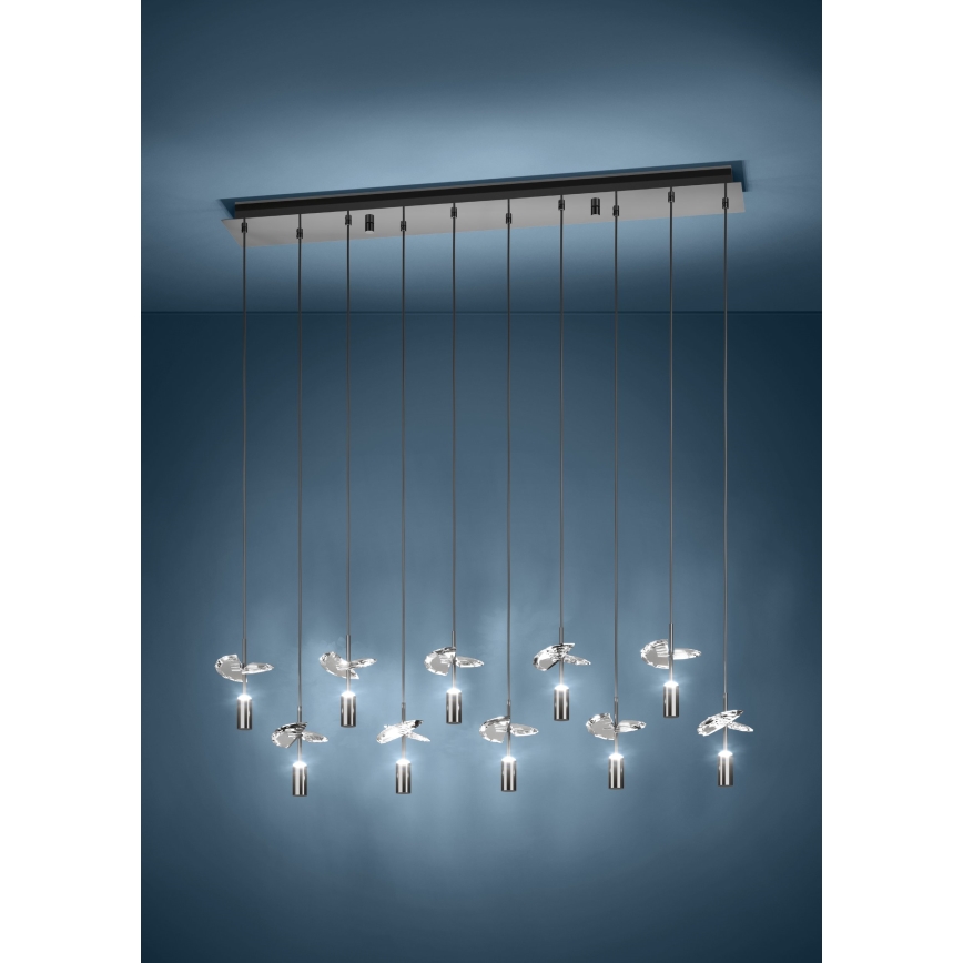Eglo - LED Lustr na lanku 10xLED/2,6W/230V 2200/3000/4000K lesklý chrom