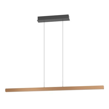 Eglo - LED Stmívatelný lustr na lanku LED/30W/230V 2200-6500K zlatá + dálkové ovládání