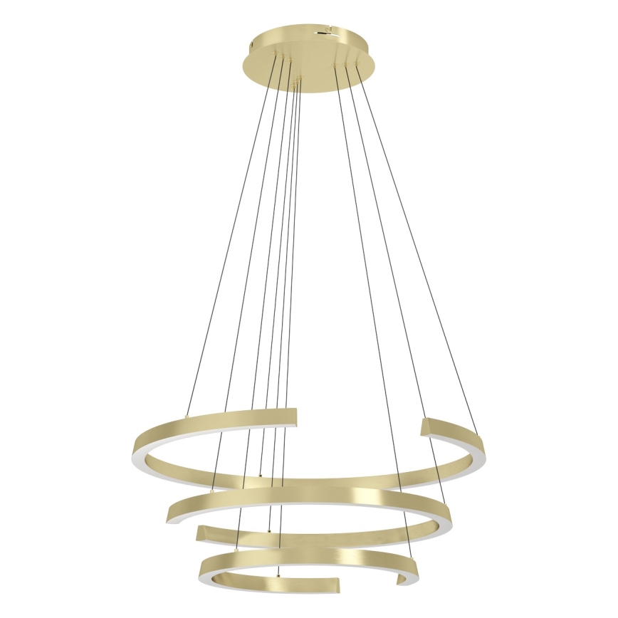 Eglo - LED Stmívatelný lustr na lanku LED/50W/230V 2200-6500K zlatá + dálkové ovládání