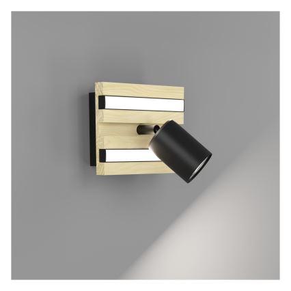 Eglo - LED Nástěnné bodové svítidlo LED/2,2W/230V + 2xLED/1,2W + 2xLED/2W béžová/černá