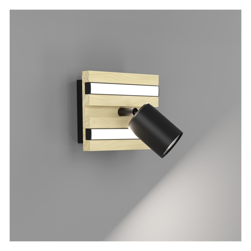 Eglo - LED Nástěnné bodové svítidlo LED/2,2W/230V + 2xLED/1,2W + 2xLED/2W béžová/černá