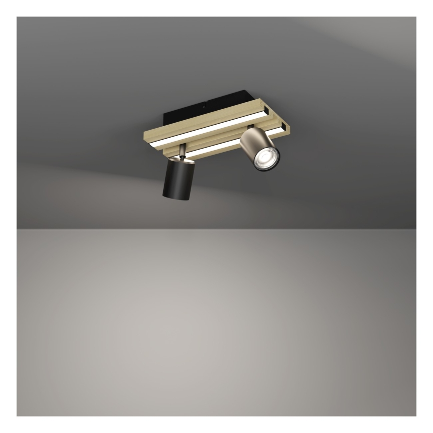 Eglo - LED Bodové svítidlo 2xLED/2,2W/230V + 2xLED/1,2W + 2xLED/2W béžová/černá