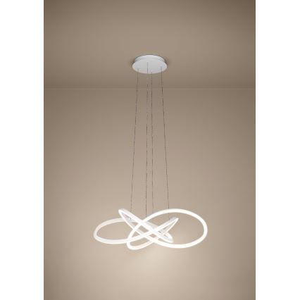 Eglo - LED Stmívatelný lustr na lanku LED/48,7W/230V 2200-6500K bílá + dálkové ovládání