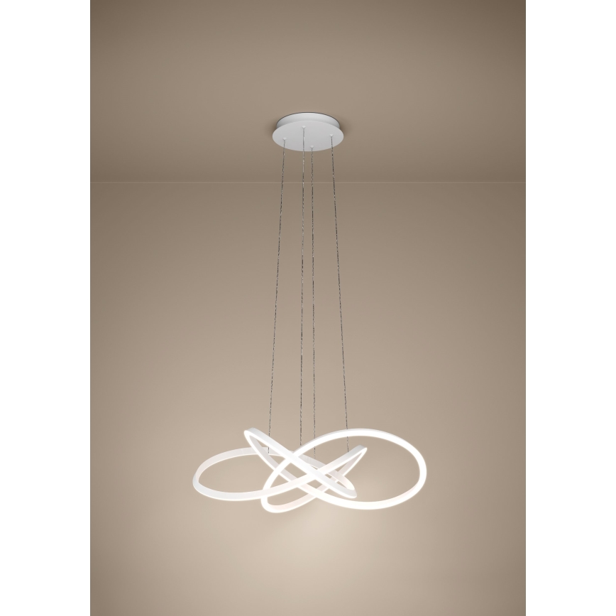 Eglo - LED Stmívatelný lustr na lanku LED/48,7W/230V 2200-6500K bílá + dálkové ovládání