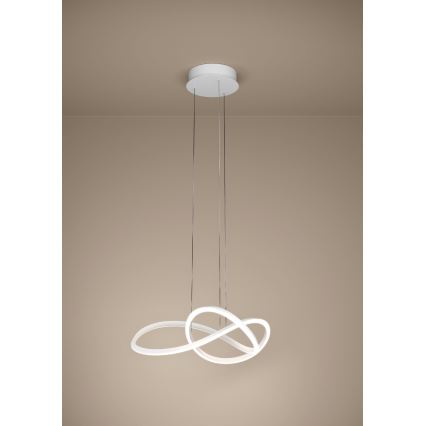 Eglo - LED Stmívatelný lustr na lanku LED/40W/230V 2200-6500K bílá + dálkové ovládání