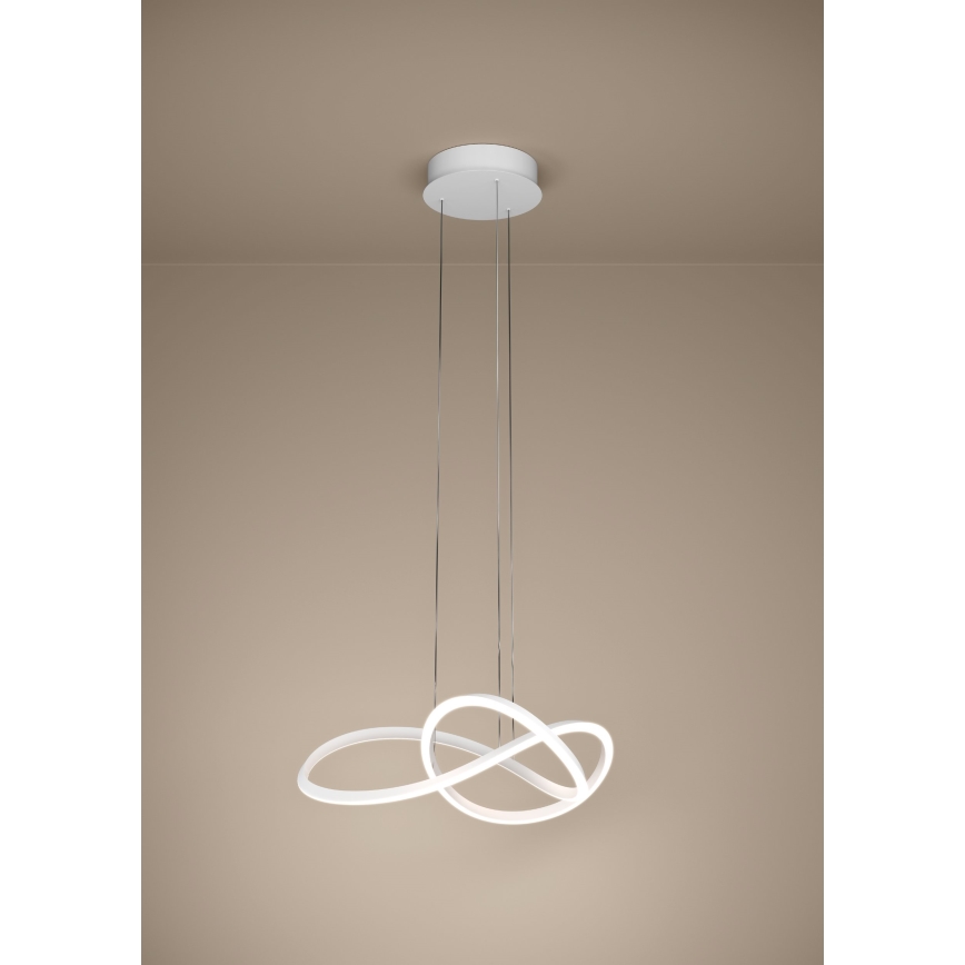 Eglo - LED Stmívatelný lustr na lanku LED/40W/230V 2200-6500K bílá + dálkové ovládání