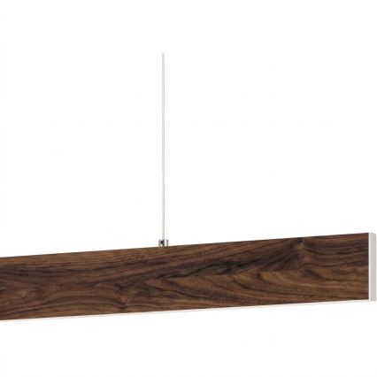 Eglo - LED Stmívatelný lustr na lanku LED/21W/230V + LED/8,4W ořech