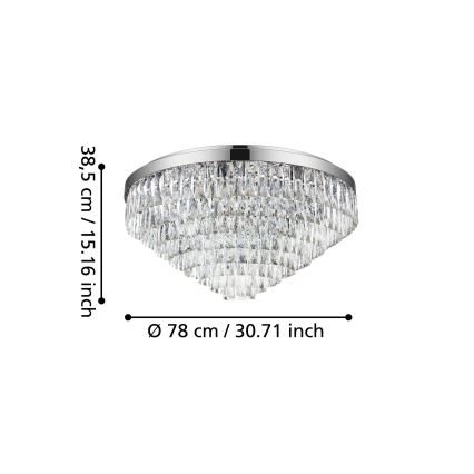 Eglo - Stropní svítidlo 16xE14/40W/230V