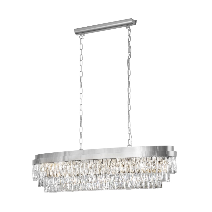 Eglo - Lustr na řetězu 13xE14/40W/230V lesklý chrom