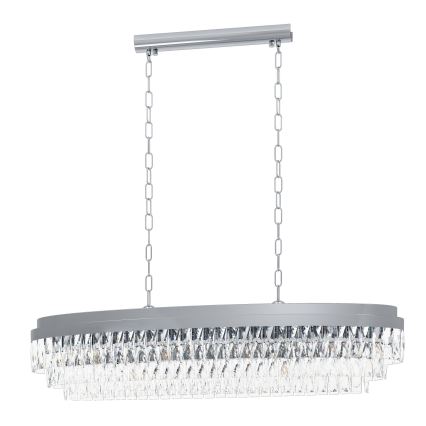 Eglo - Lustr na řetězu 13xE14/40W/230V lesklý chrom
