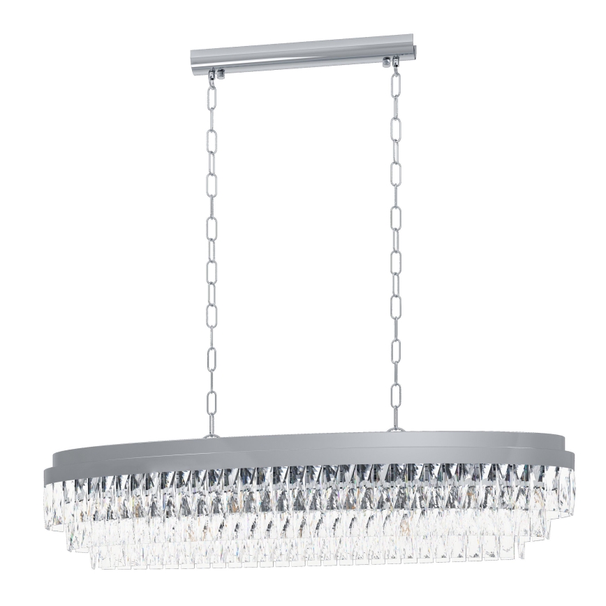 Eglo - Lustr na řetězu 13xE14/40W/230V lesklý chrom