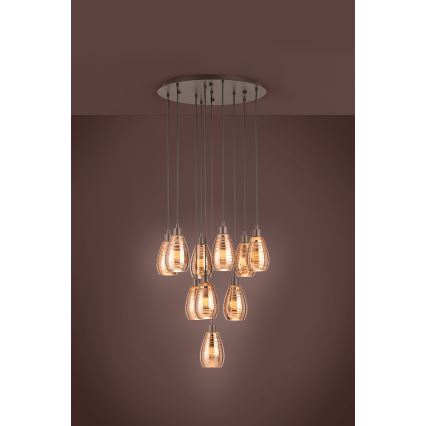 Eglo - Lustr na lanku 10xE27/60W/230V